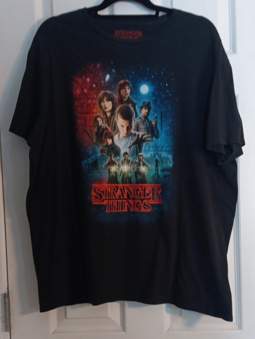 Stranger Things Black Graphic Short Sleeve Tee